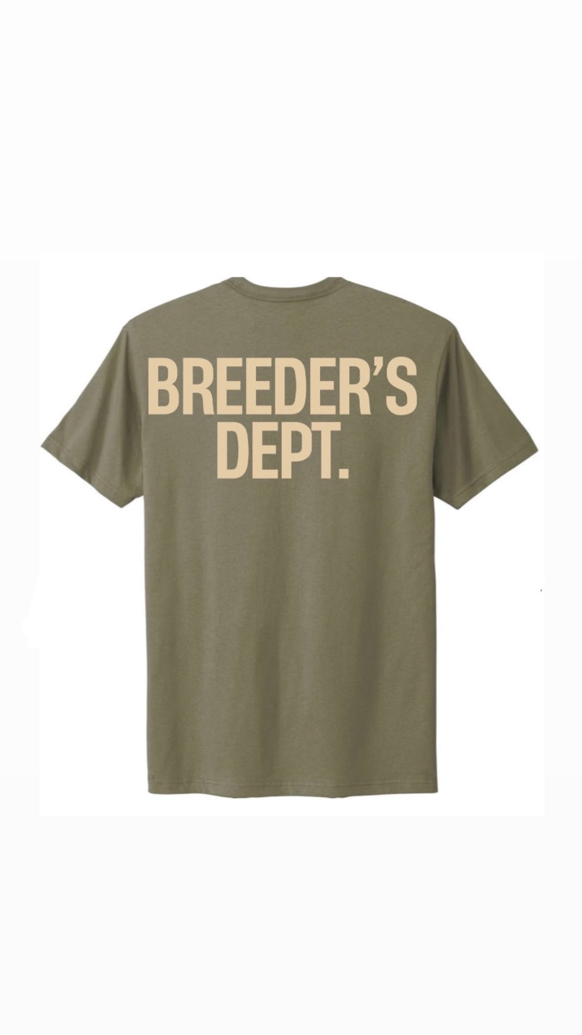 Olive Green / Tan Breeders Dept. tshirt