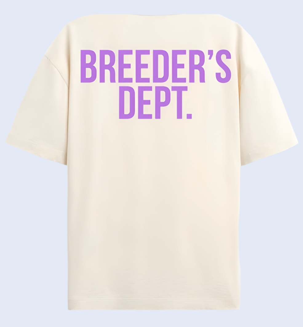 LAVENDER/CREAM BREEDERS DEPT. TSHIRT