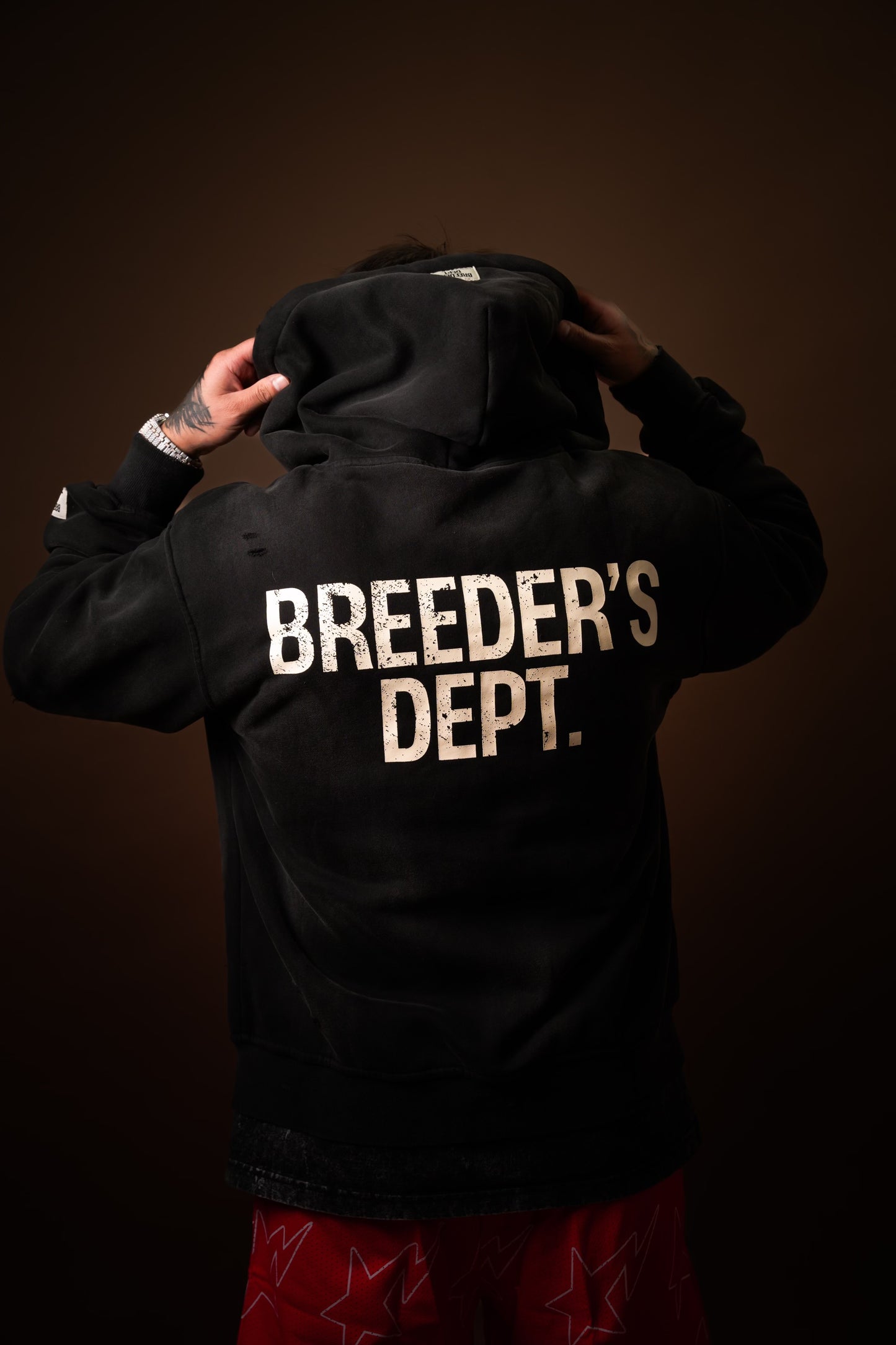 3.Breeders Dept. Black Distress Zip up.