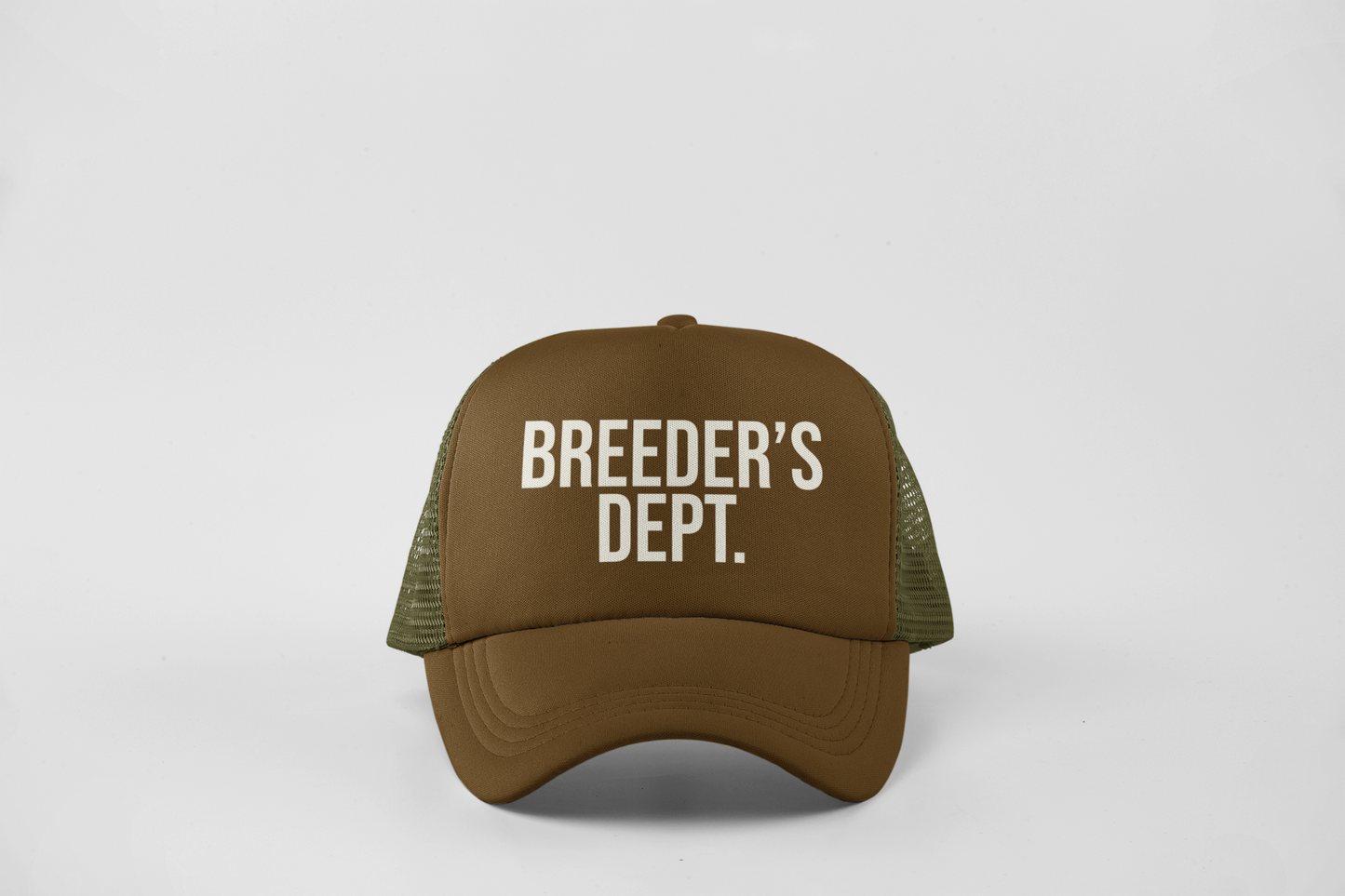 Chocolate & Tan Breeders Dept Trucker Hat