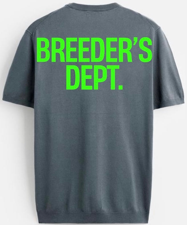 LIME GREEN/ CHARCOAL GREY BREEDERS DEPT. TShirt