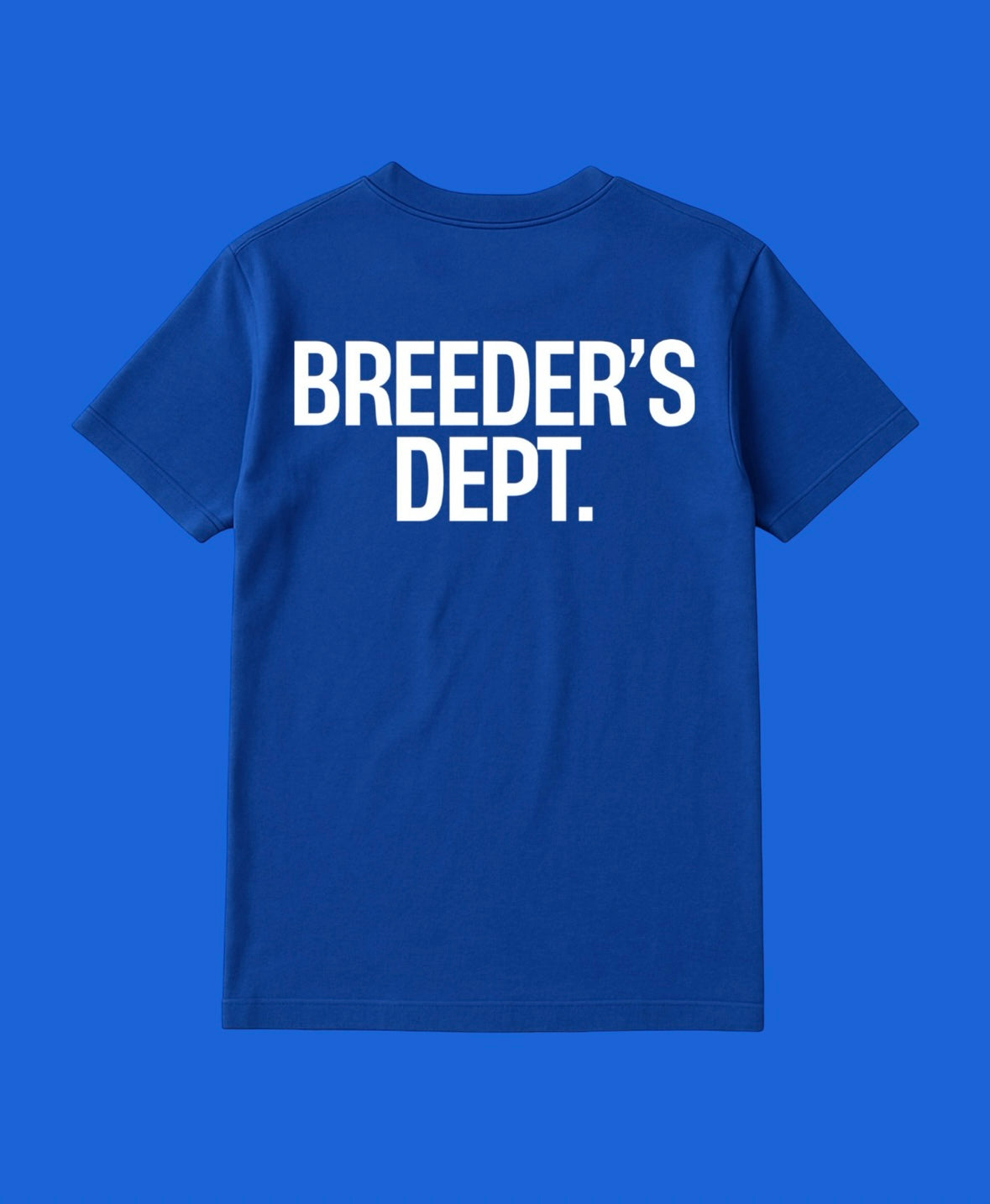 Royal Blue Breeders Department Tees