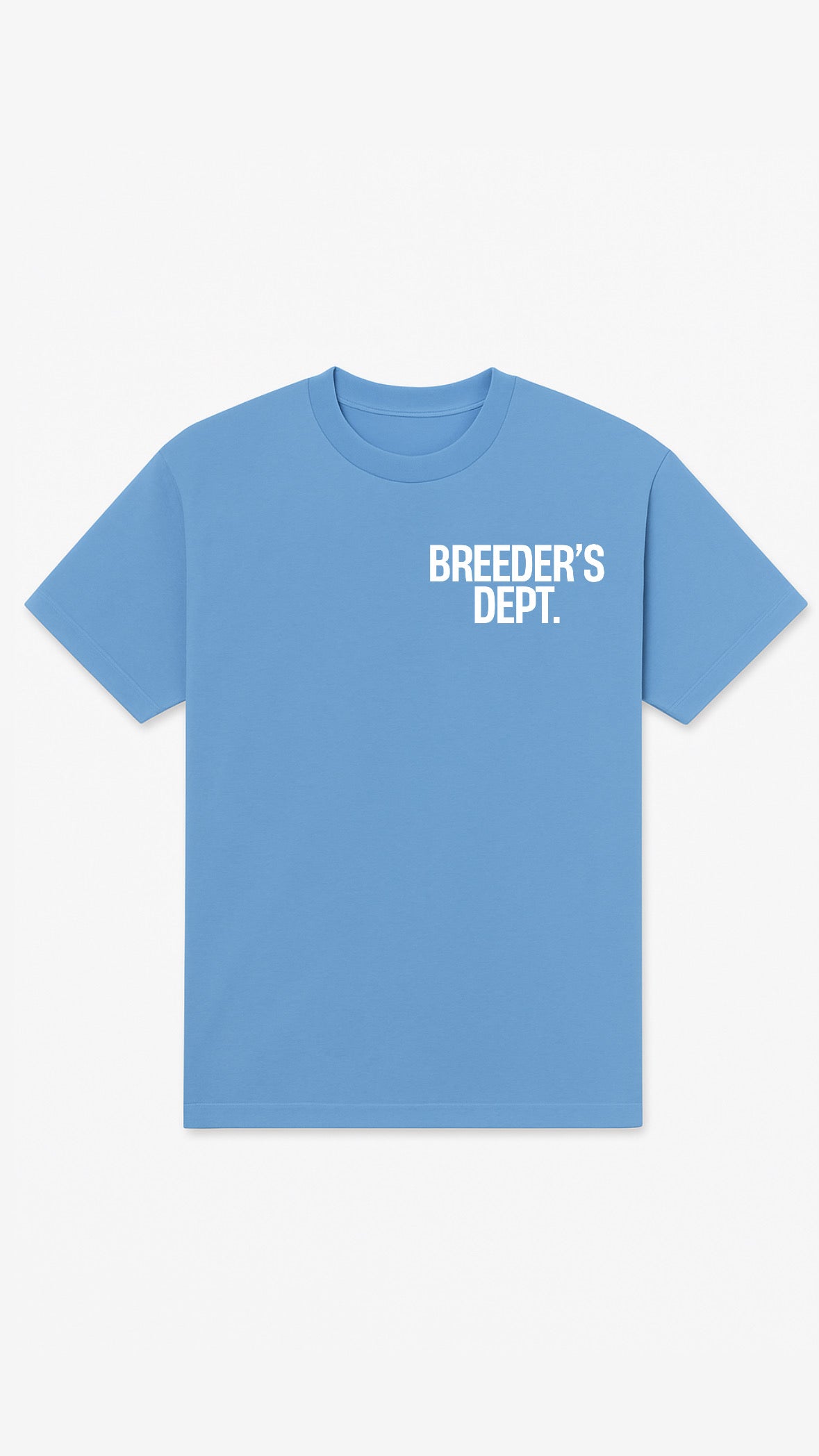 **KIDS**Carolina blue/ white Breeders Dept. tshirt