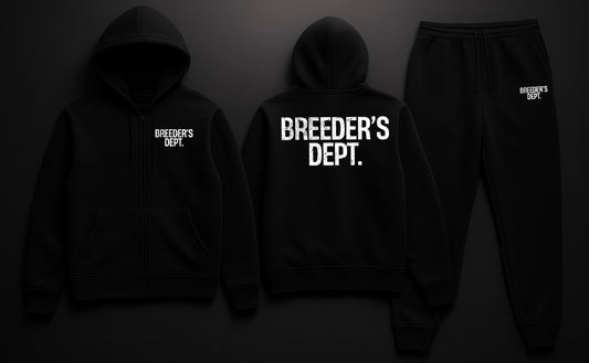 BREEDER’S DEPT. Premium Black Tech Fleece Set