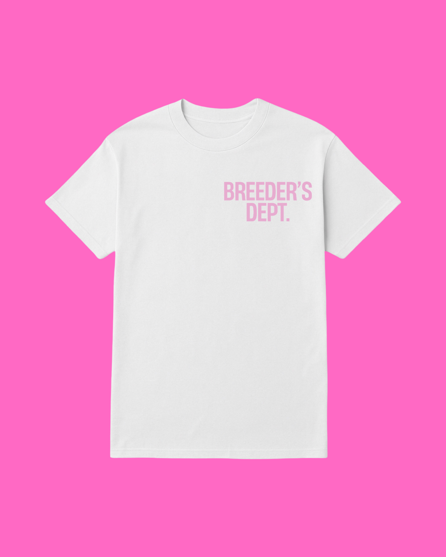 White Breeders Department tees