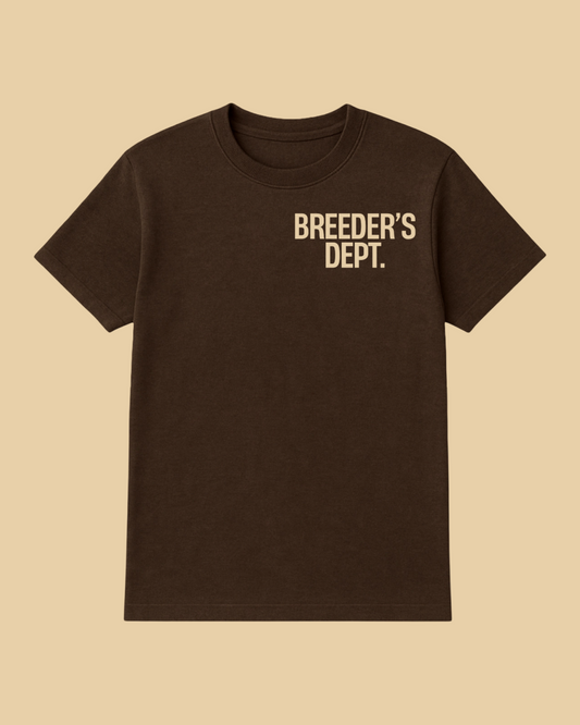 Chocolate Breeder’s Department Tees