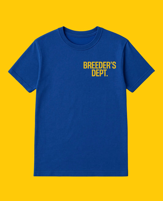 Royal Blue Breeders Department Tees