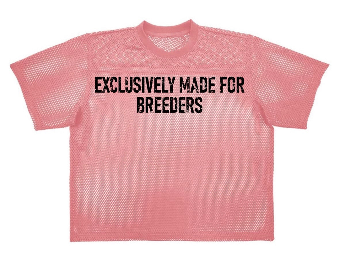 Breeders Department Pink Mesh Tee – Unisex Statement Shirt