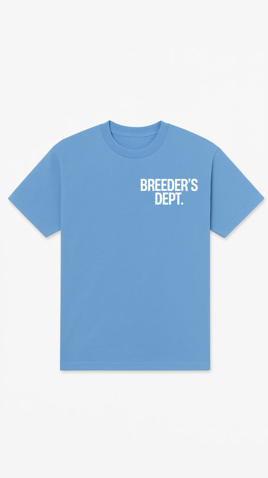 **KIDS**Carolina blue/ white Breeders Dept. tshirt