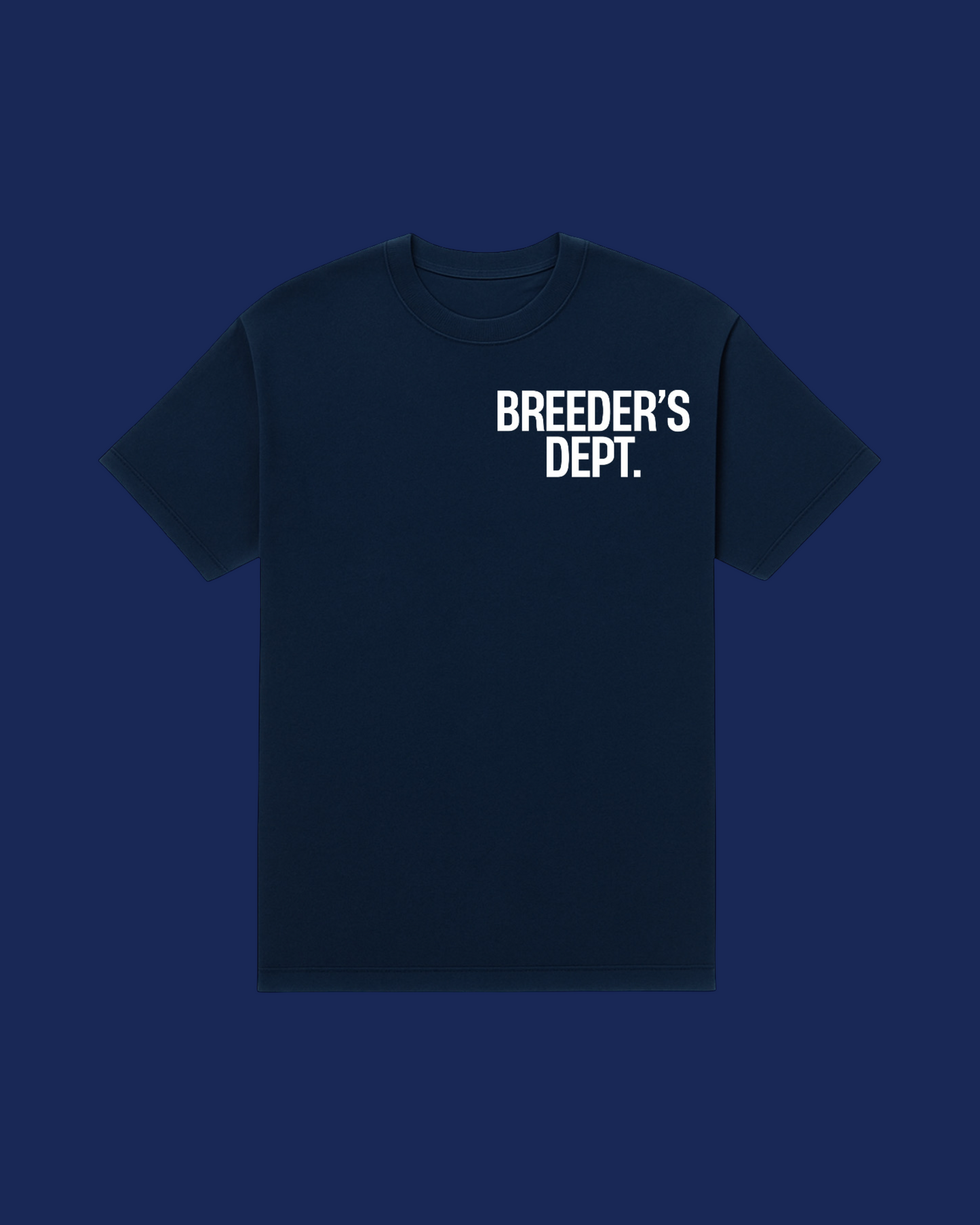 Navy Breeders Department Tees