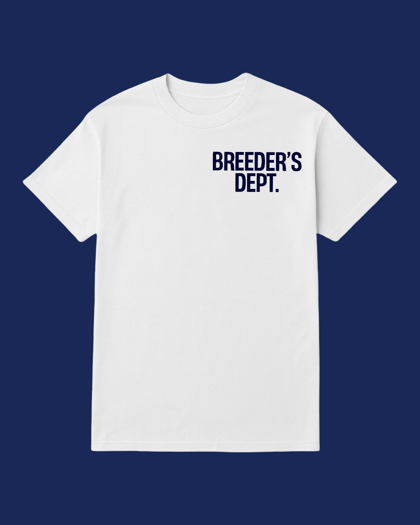 White Breeders Department tees